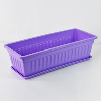Pot de fleurs intelligent pour petites plantes, en plastique écologique et durable, avec trou de drainage, pour jardin, maison et intérieur