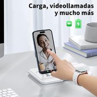 Nuevo cargador inalámbrico plegable 3 en 1, estación de carga magnética, cargador portátil para cargador de teléfono móvil, adaptador de corriente