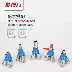 Raccords pneumatiques rapides bidirectionnels et tri-directionnels SMV et SMY, connecteur de pompe à air, raccords de tuyau de compresseur d'air - Product Image 2