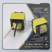 Transformateur de puissance à découpage 16W EE13 pour onduleur UPS haute puissance et alimentation PC sur mesure