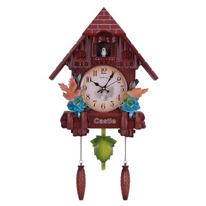 European Style Cuckoo <b>Wall</b> <b>Clock</b> Analog Battery Powered Silent Living Room <b>Decorative</b> <b>Clock</b> House Shape Creative Home <b>Decoration</b> - Product Image 5