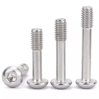Vis à tête bombée en acier inoxydable 304, à six pans creux, à tête boutonnée, à moitié filetée, anti-chute, anti-desserrage, M2-M8
