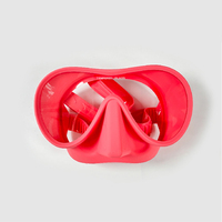Masque de plongée à lentille unique grand angle, anti-buée, en verre trempé, en silicone, pour la plongée libre, la plongée avec tuba et la natation