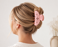 Pince à cheveux en acétate Ume OEM tendance, motif floral mignon, accessoires pour cheveux personnalisables avec logo pour femmes et filles, vente en gros