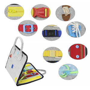 Libro de Actividades de Fieltro Personalizado, Tablero de Actividades Montessori, Juguetes, Servicio OEM ODM, Educación Temprana, Libro Silencioso para Niños Pequeños - Product Image 5