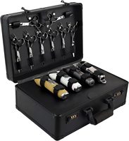Kit de barbier professionnel pour barbier, étui de transport portable pour barbier, pour coiffeur et toilettage d'animaux, design multi-spaces