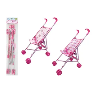 Poussette pliable rose Sprint pour poupées avec roues pour jouets - Product Image 1