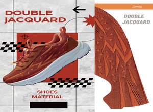 快適な本革製大人用スポーツランニングシューズ、通気性のあるジャカードメッシュ生地のアッパーデザイン、ファッショナブルで耐久性のある製品 - Product Image 3