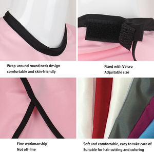 उच्च गुणवत्ता वाले घरेलू निविड़ अंधकार बाल डाई शॉल कस्टम लोगो नाई सैलून केप हज्जाम की दुकान बाल ड्रेसिंग बरसती उपकरण - Product Image 2