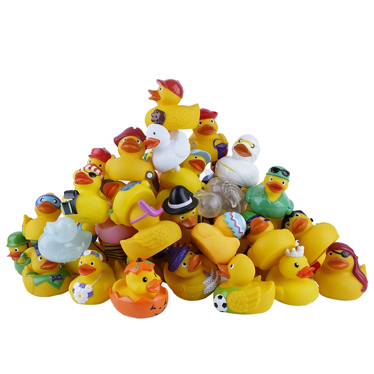 All'ingrosso all'ingrosso Eco Friendly Ruber Toy Animal Small Rubber Ducky vasca da bagno doccia anatra di plastica cigolante gialla