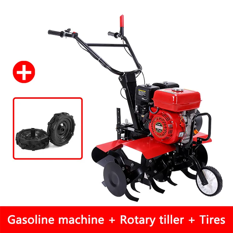 Agricultural Farming Home Use Compact Rotavator Walking Tractor Mini Power Tiller Cultivators