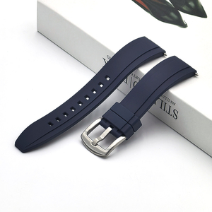 7サイズ ラバー交換用時計バンド FKM 18 19 20 21 22 23 24 mm スポーツスマートメンズ腕時計ベルト プレミアムピンバックル付き - Product Image 4