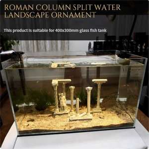 Romeinse Kolom Poseidon Figuur Ornament Voor Aquaria & Accessoires <span class=keywords><strong>Aquarium</strong></span> Landschap Decoratie - Product Image 5