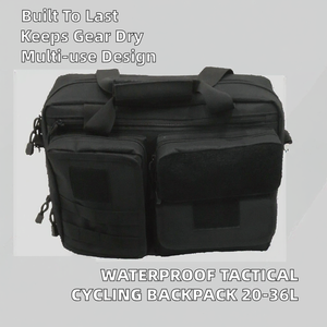 Sac à dos de cyclisme tactique unisexe en polyester imperméable avec fermeture éclair et fermoir, sac d'accessoires MOLLE pour sports de plein air et hydratation - Product Image 2