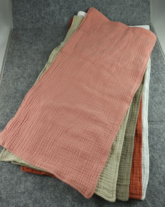 Babero De <span class=keywords><strong>Bebe</strong></span> Lot de 5 bavoir absorbant uni doux en mousseline 4 couches pour bébé en coton biologique - Product Image 3