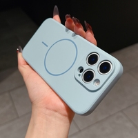 Coques de téléphone portable antichoc en silicone magnétique TPU pour 16 Pro Max 15 14 13 12 11 16pro 17 Pro Max, élégantes pour femmes