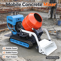 Promotion : Mini-benne à béton automotrice sur chenilles avec malaxeur intégré – Matériel de construction