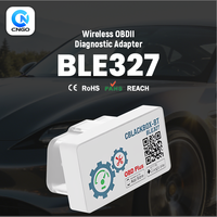 Dongle Bluetooth OBD2 BLE327, Compatible con Estadísticas de Viaje y Recordatorios de Mantenimiento, Compatible con OBD2
