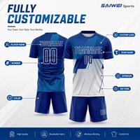Camiseta de Fútbol Personalizada con Insignia de Equipo, Ligera y de Secado Rápido