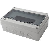 Boîte de distribution électrique IP65 couvercle transparent 15 voies boîte de fil de jonction étanche boîtiers d'instruments électroniques