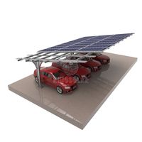 Système de montage de carport solaire KINGSOLAR en alliage d'aluminium léger pour le stationnement sur toit, fabricant certifié CE ISO OEM