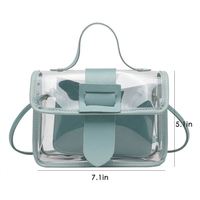 Túi Xách Nữ Pvc Trong Suốt Thời Trang 2021 Bán Sỉ Túi Xách Đeo Chéo Vuông Trong Suốt Dành Cho Nữ