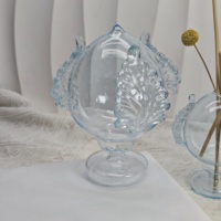 Bouteille de diffusion en verre en forme de pêche, artisanale, pour l'aromathérapie, idéale pour la décoration intérieure