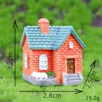 Ensemble de 4 pièces de maisons de village en résine artisanale Style européen Mini maisons créatives et décoratives Micro paysages