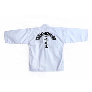 <span class=keywords><strong>Uniforme</strong></span> <span class=keywords><strong>de</strong></span> <span class=keywords><strong>Taekwondo</strong></span> ITF Quteng - <span class=keywords><strong>Uniforme</strong></span> <span class=keywords><strong>de</strong></span> Entrenamiento Ligero, Material Acanalado, Unisex, Personalizable - Product Image 5