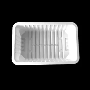 Récipient alimentaire jetable en plastique transparent pour animaux de compagnie plateau pour emballage biodégradable de salade de fruits récipient à sushi durian jetable