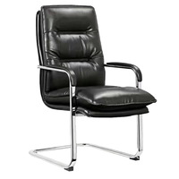 Chaise de bureau et ensemble de bureau en cuir moderne pour les visiteurs de la conférence exécutive avec design ergonomique et