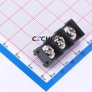 MX8500-8.5-03P-BK01-Cu-S-A Barrier Terminal Block Through hole Component THT,P=8.5mm Connector Two Sides 8.5mm 1x3P Straight Pin - Product Image 1