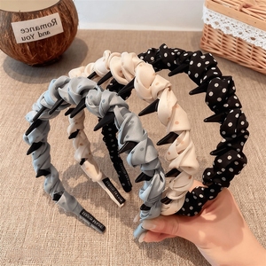 Diadema de lujo ligero de alta gama coreana YAOYU Summer <span class=keywords><strong>Wave</strong></span> Point para mujer, ideal para el día a día y la limpieza facial. - Product Image 1