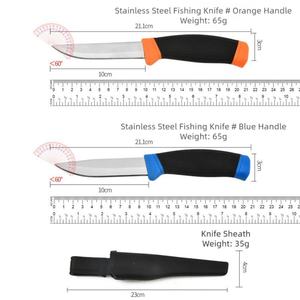 Cuchillo de Pesca y Camping, Hoja de Acero Inoxidable, Punta Recta, Mango de Plástico, 28 cm, 2 mm de Grosor, OEM, Multiusos, DIY HK - Product Image 2