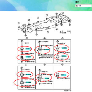 Hochwertiges Auto-Rahmenpuffer-Set Gummi-Buchsen-Kit 52209-60071 52201-60050 für Toyota Land Cruiser 100 FZJ100 1998-2005 - Product Image 4