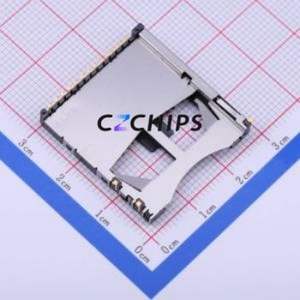 SCDA5A0203 SD Card / Memory Card Connector SMD Connector Self-Return Type Standard SD Card Card Holder - Product Image 1
