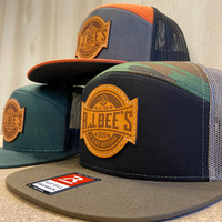 Gorra de Béisbol Personalizada de Alta Calidad para Hombre, con Logotipo, Lisa, para Exteriores, con 7 Paneles, Visera Plana, Estilo Camionero