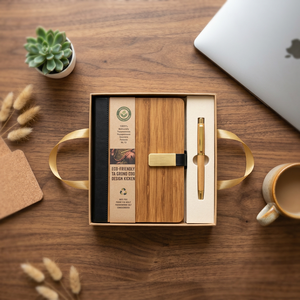 Set de Regalo Empresarial Liviya de Cuero PU Ecológico, Caja de Regalo con Logotipo y Color Personalizados - Cuaderno, Bolígrafo y Digital para San Valentín/Graduación - Product Image 3