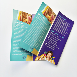 Chất lượng cao hai mặt giấy nghệ thuật tờ rơi Brochure tùy chỉnh thiết kế hướng dẫn tập sách và in tờ rơi cho doanh nghiệp - Product Image 1