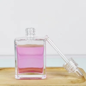 ขวดเซรั่มสำหรับผมและเครา น้ำมันหอมระเหย ขวดแก้วแบบหยดพร้อมหลอดหยด 30 มล. 50 มล. ทรงกระบอกไหล่แบน สำหรับบรรจุภัณฑ์ผลิตภัณฑ์ดูแลผิว - Product Image 4