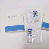 Harga Murah Moq Rendah  Bubuk Peptida Liofilisasi Perawatan Kulit 3ml Botol Label Kotak dengan Baki Plastik untuk Kosmetik