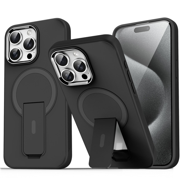 New Magnetic Charging Case Anti Drop Phone Protective Cases for iPhone 16 Pro Max Kickstand Phone Cover Case