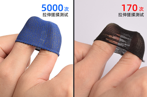 Chất Lượng Cao Chống-Trượt Màn Hình Cảm Động Điện Thoại Di Động Trò Chơi Điều Khiển Ngón Tay Cái Tay Áo Găng Tay Carbon Bạc Sợi Cho Pubg - Product Image 6