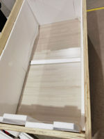 Table de salle à manger en bois blanc vieilli Lifepursue, plateau de table pour restaurant, café, mobilier de bureau stratifié à bords synchronisés