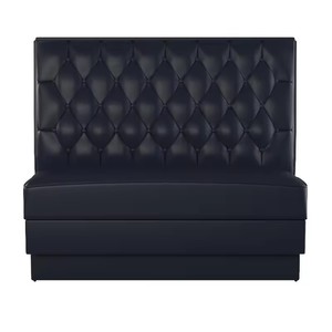 Sillas de Cuero Personalizadas para Restaurantes, Puestos de Comida Rápida, Cafeterías, Sofás Modernos Negros para Clubes Nocturnos, Muebles Comerciales - Product Image 4