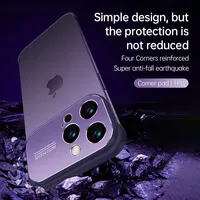 Bord Silicone Pare-chocs En Métal Lentille Protecteur TPU Coin Pad Antichoc Téléphone Cas pour iPhone 14 14 PLUS 14 12 13 PRO MAX