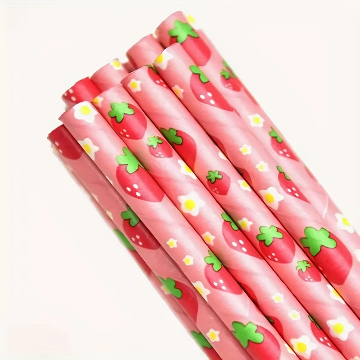 Wholesale Striped Biodegradable Birthday Baby Shower Party Decoration Drinking Paper Straws for Party Decoration Supplies