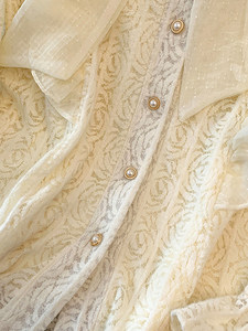 Camisa de Mujer al por Mayor, Otoño 2026, Nueva Moda, Elegante, Estilo Francés Vintage, con Cordones, Lazo, Manga Larga - Product Image 5