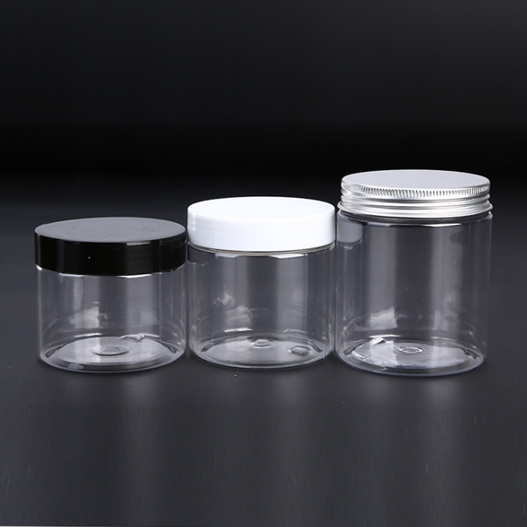 White Pattern Plastic Bottles Screw Cap for Cream Lotion Stock Cosmetic Packaging Containers for Skin Care Products PP Base Body
