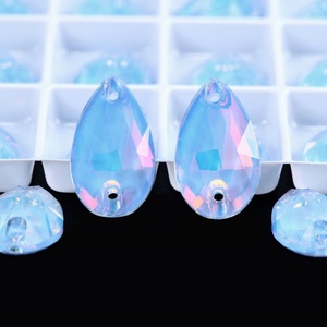 OLeeya Premium Quality Rhinestones Sewing-on Mocha Opal Teardrop Glass Sew on Rhinestone Crystals for <b>Dance</b> Costume Bikini <b>Dress</b> - Product Image 3